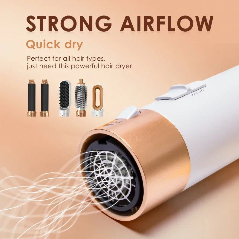 New Hair Dryer Multi Hair Styler 5 in1 Curling Iron Hair Straightener With Hair Brush Hairdryer For Hair Dryer Hair Multi Styler