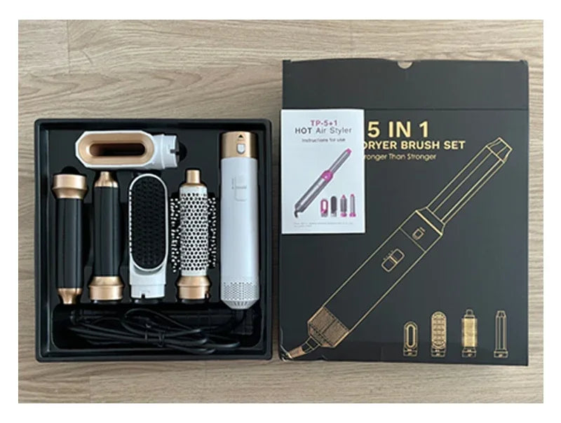 New Hair Dryer Multi Hair Styler 5 in1 Curling Iron Hair Straightener With Hair Brush Hairdryer For Hair Dryer Hair Multi Styler