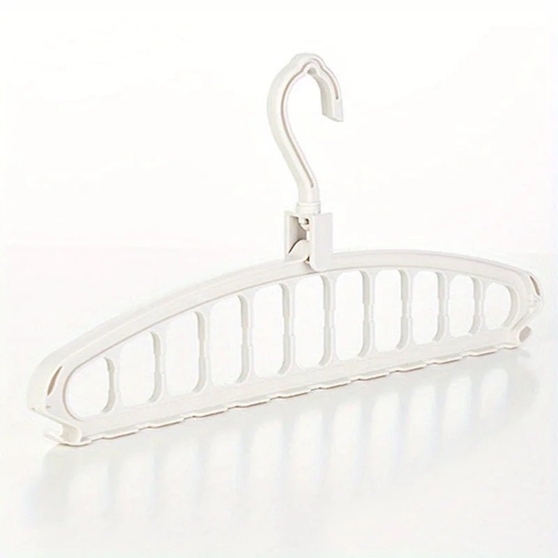 5 in 1 Folding Multi-Hole Clothes Hanger Non-slip Storage Rack Space Saving Clothes Rack Organizers For Wardrobe Jeans Trousers Scarf