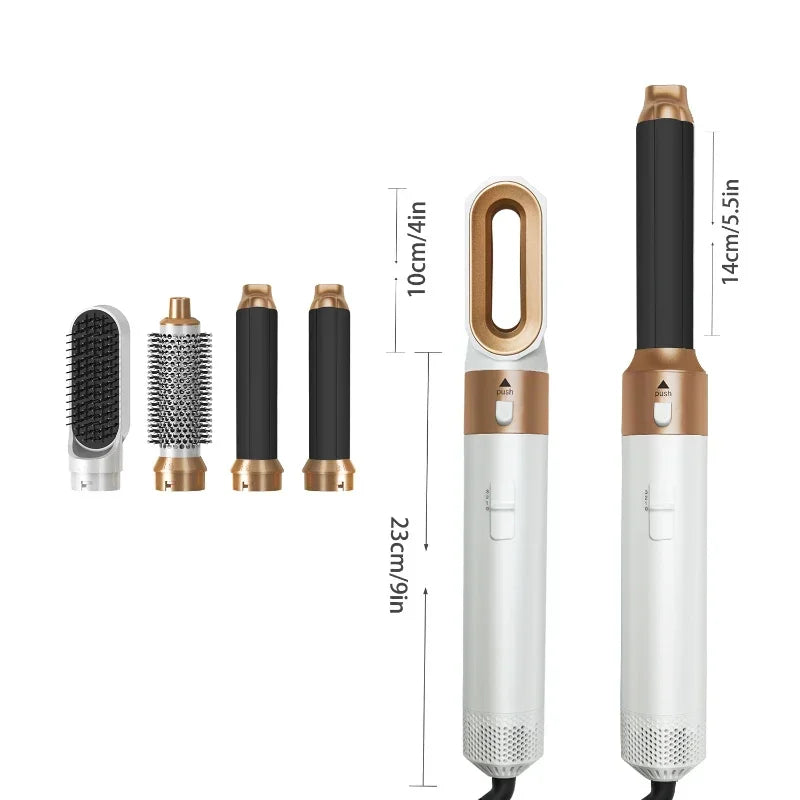 New Hair Dryer Multi Hair Styler 5 in1 Curling Iron Hair Straightener With Hair Brush Hairdryer For Hair Dryer Hair Multi Styler